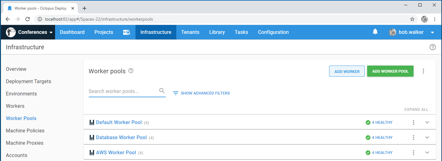 Workers assigned to more than one pool